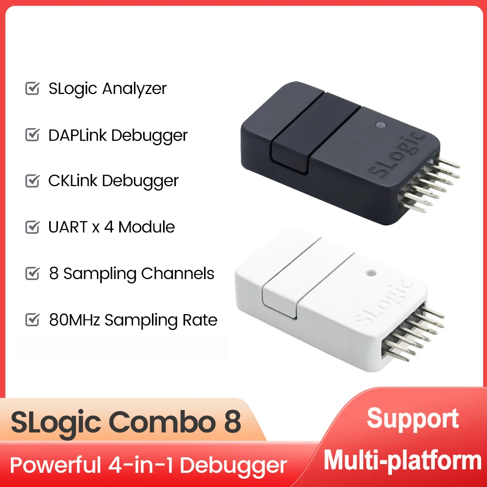 Sipeed SLogic Combo 8 Slogic Analyzer DAPLink CKLink Debugger Tool 4 in 1 multifunctional Maximum 8 channels logic analyzer