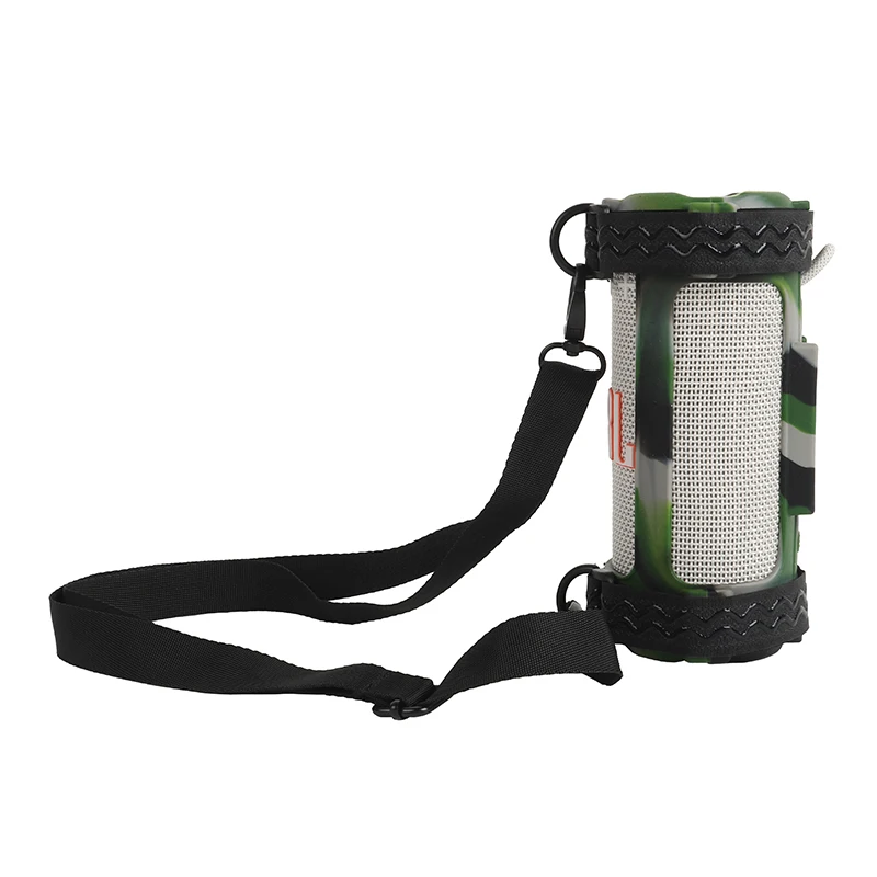 غطاء حافظة من السيليكون لمكبر الصوت JBL Grip، حافظة صوتية مع حزام كتف، حامل جلدي واقي لملحقات سماعات المقبض #5