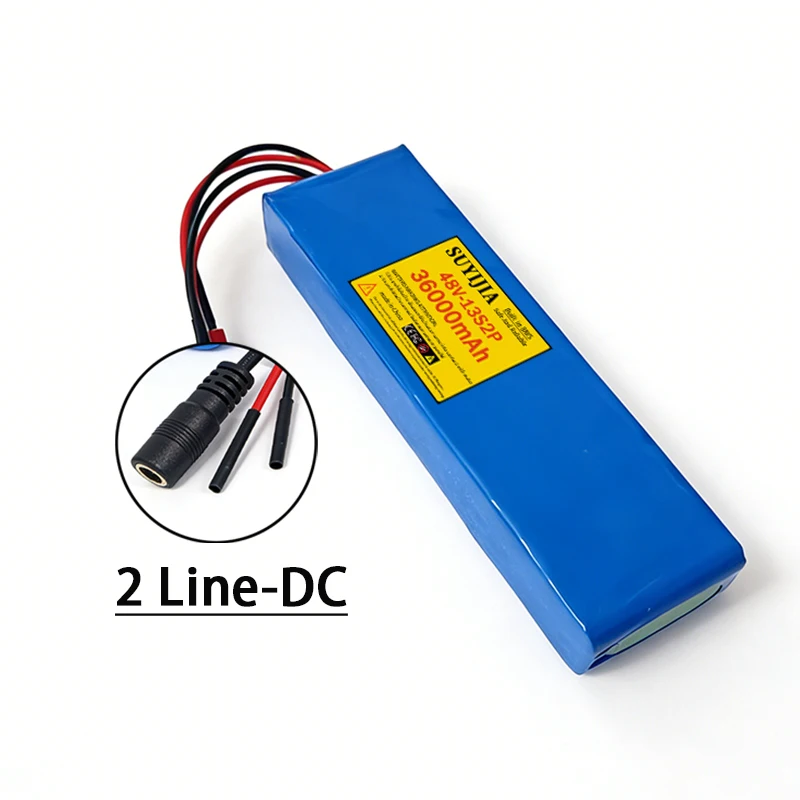48V-13S2P 36000mAh new18650 lithiumbatterijpakket met ingebouwde 13S2P BMS-beschermingsplaat geschikt voor elektrische scooterbatterijen