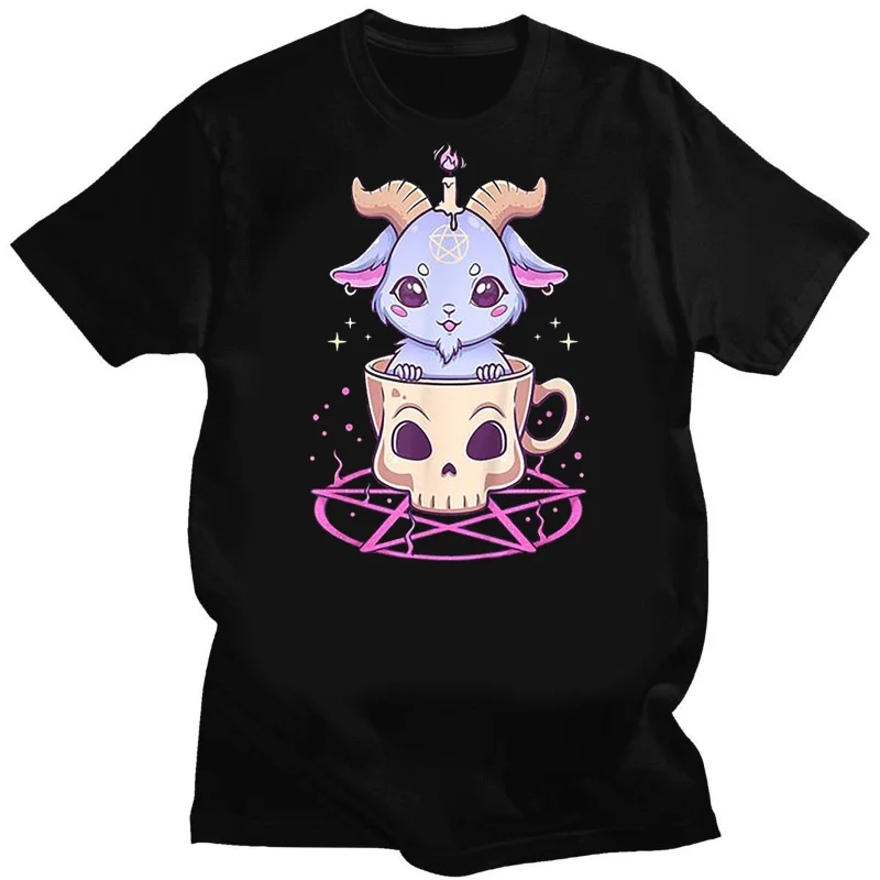 Kawaii-女性用パステルキャットプリントTシャツ,女性用黒猫Tシャツ,クリエイティブデザイン,ストリートTシャツ,y2k,XS-4XL