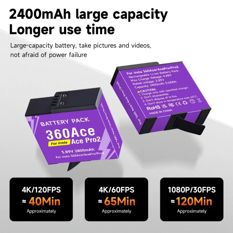 Insta360 Ace Pro Camera Battery And Charger