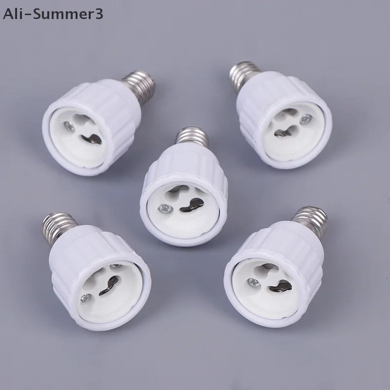 1/5Pcs Led Light Lamp Holder Converter E14 To GU10 Ceramic Base Screw Bulb Socket Adapter LED Saving Light Halogen Lamp Base