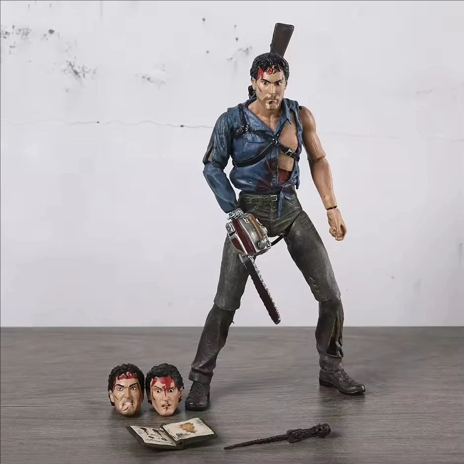 NECA Evil Dead White Variant Box Dead By Dawn Ultimate Ash 7" Action Figure Doll Toys Model Garage Kit Gift