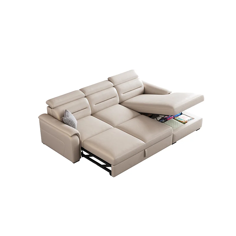 

#for SS L-Shape Genuine Leather Modern Living Room Sofa Smart Storage Corner Sofa Bed Electric Recliner Folding Function