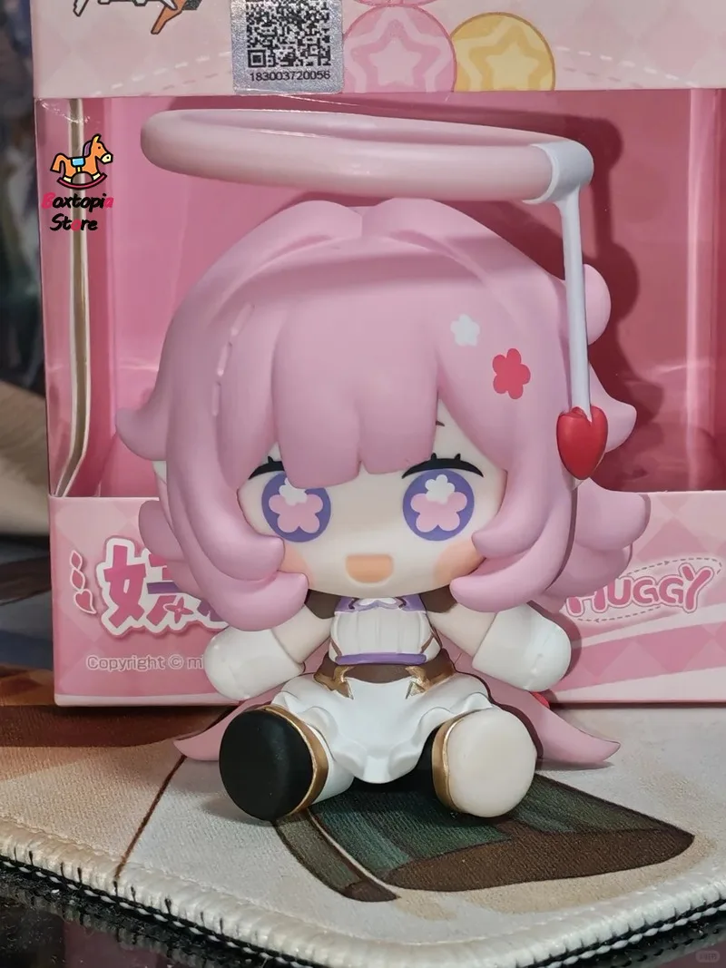 Mihoyo Official Genuine Honkai Impact 3rd Elysia Huggy Good Smile Chibi Figure Decor Figurine Customize Modle Toy Birthday Gift