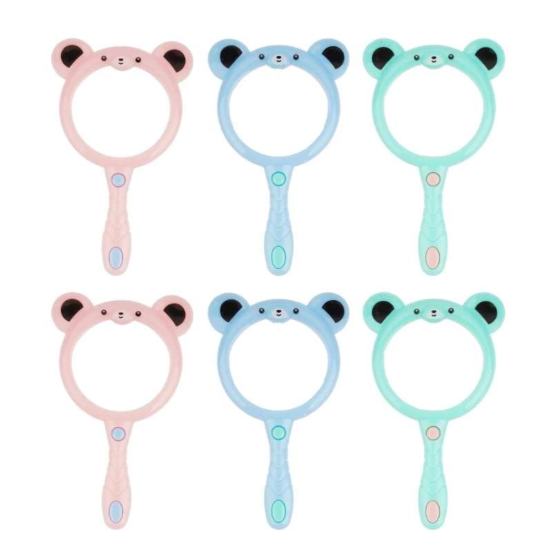 

6pcs Colorful Magnifying Glasses 60mm Lens Cartoon Magnifying Glasses Lightweight Glass Suitable for Detail Observation