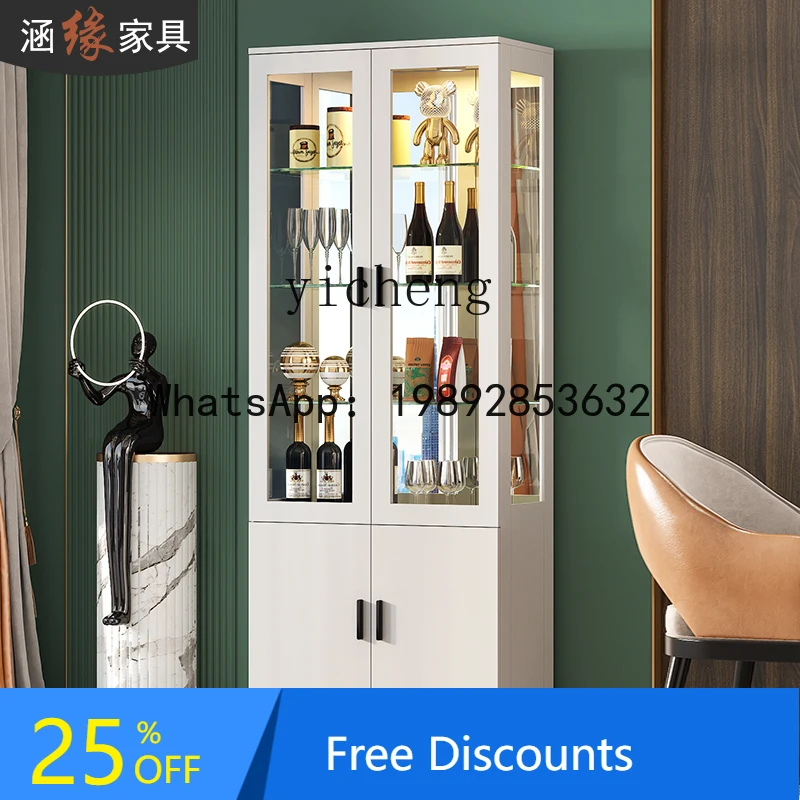 

AA light luxury wine cabinet display cabinet simple wall dining side household locker