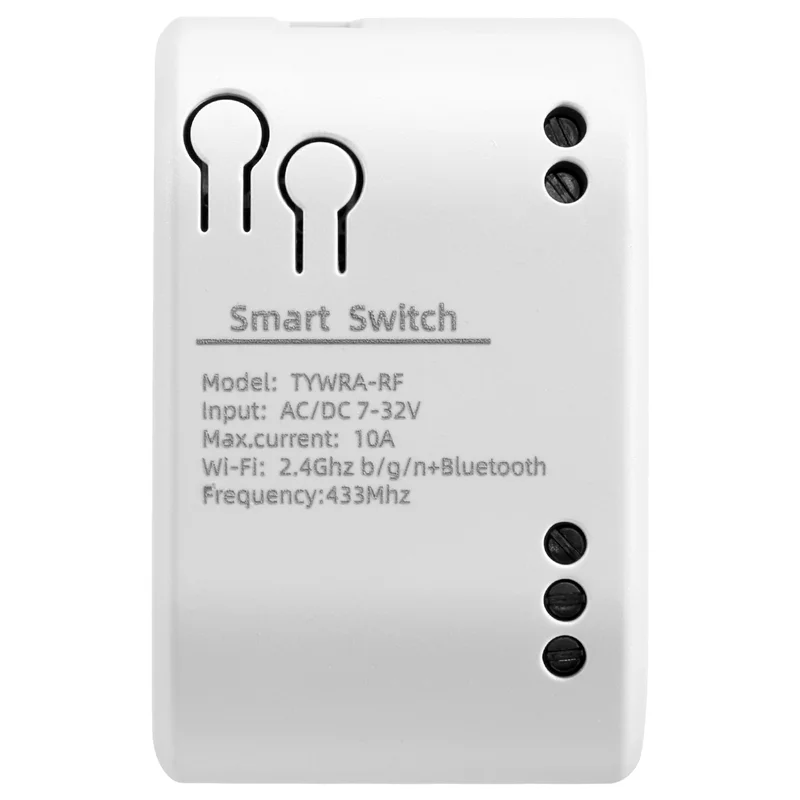 Ingenieuze-1CH RF Smart Switch 7-32V AC DC WIFI Tuya Afstandsbediening 433 Lichtschakelaar 10A Rele relais Zelfsluitende Interlock Inchin