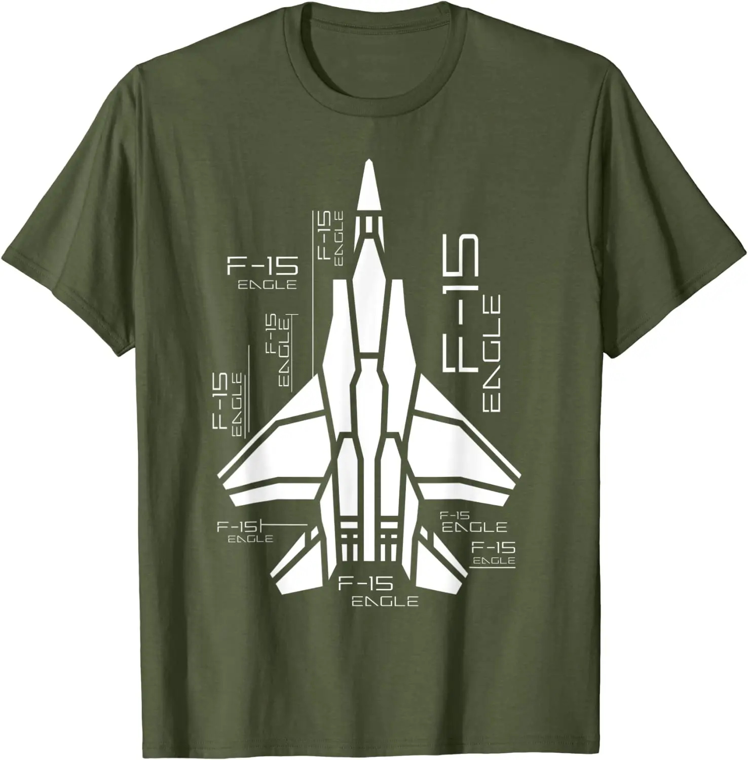 Eagle Airplane F-15 Jet Fighter Souvenir Men T-Shirt Short Sleeve Casual 100% Cotton O-Neck Summer TShirt