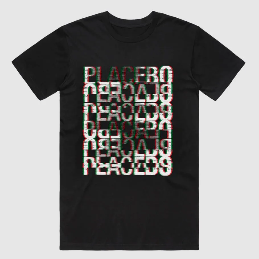 Placebo band GLITCH TOUR' BLACK T-Shirt 100% Cotton Unisex GS127