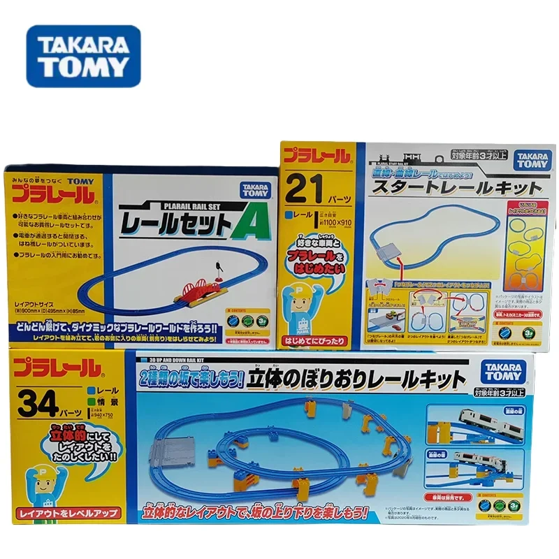 タカラトミー-子供向けの新車列車セット,教育玩具と互換性があり,子供向けのクリスマスプレゼント