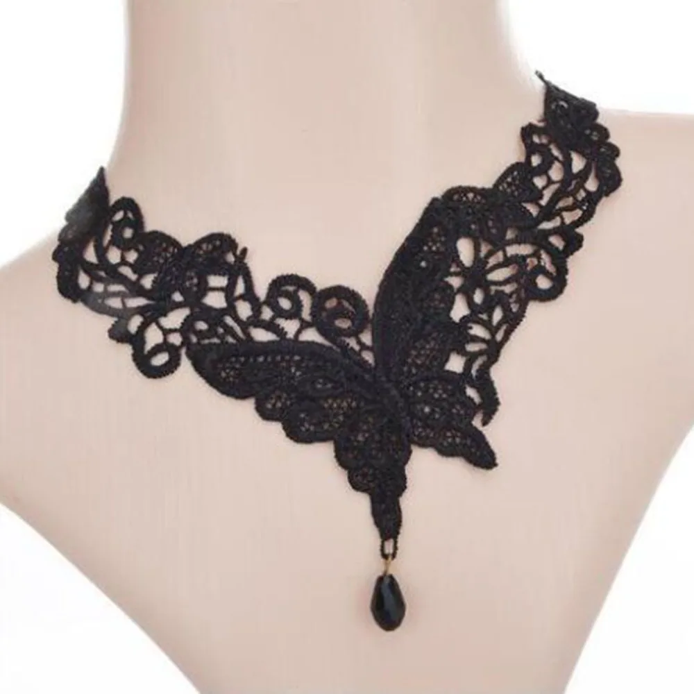 Hot Sale Black Lace Necklace Sexy Punk Style Personalized Lace Collar Lace Gothic Jewelry Accessories Gift