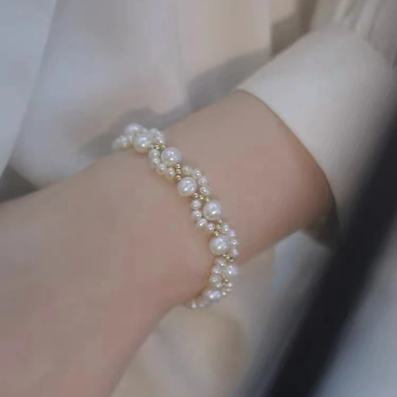 Imitationsperlen-Armband für Frauen, süße süße Kätzchen-Klaue, handgefertigt, verstellbare Öffnung, Armband, Student, Freundschaft, Schmuck, Geschenk – Detail 9