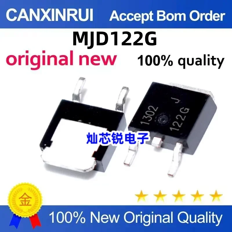 (5-100 pieces) Brand new MJD122G MJD122G TO-252 power diode spot chip IC