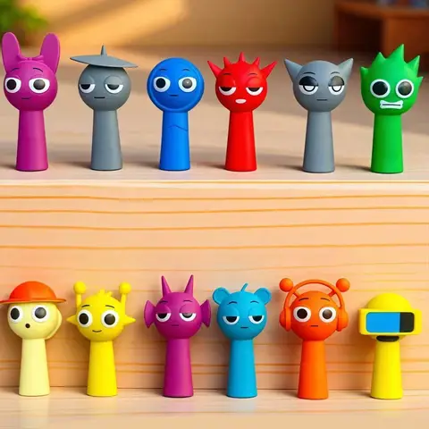 12pcs Funny Sprunki Figuras Model PVC Sprunki Game Action & Toy Figures Set