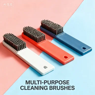

Long handled soft bristled brush, plastic shoe brush, bathroom multifunctional cleaning, scrubbing clothes, washing shoes