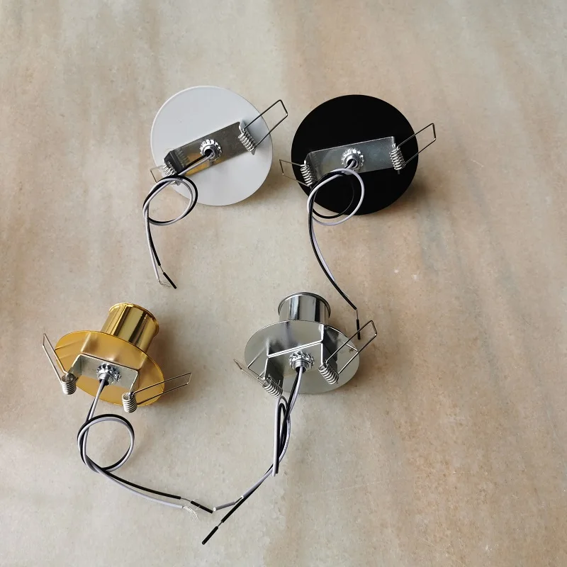 2PCS/lot E27 Ceramic Lamp Base Holder with Embedded Metal Mounted Disc Cover 80/100mm E27 Lamp Socket Light Base with 30cm