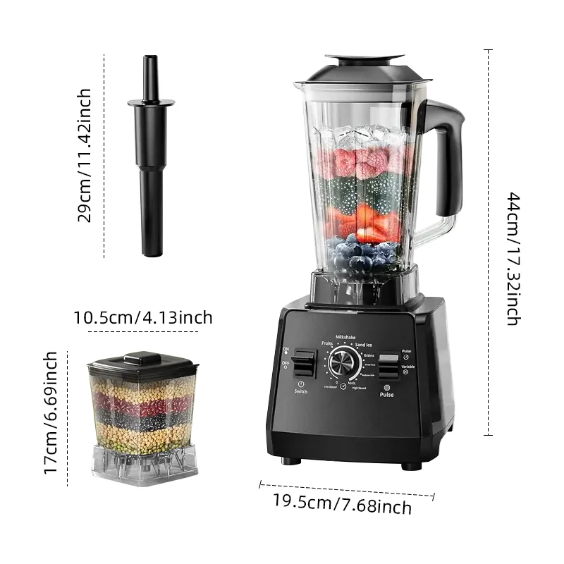 2LAdjustable Speed Grade Mixer Juicer Fruit Food Processor Ice Smoothies Blender Crusher Wall Breaking Machine Fruit Juicer Blen