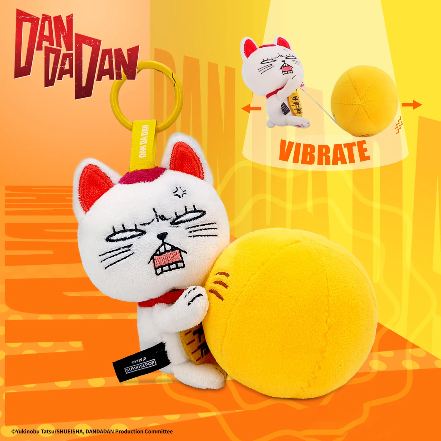 

Подлинный плюшевый брелок DANDADAN Turbo Babny, коллекция, подвеска на рюкзак, подвеска на день рождения, Рождество, приятные подарки