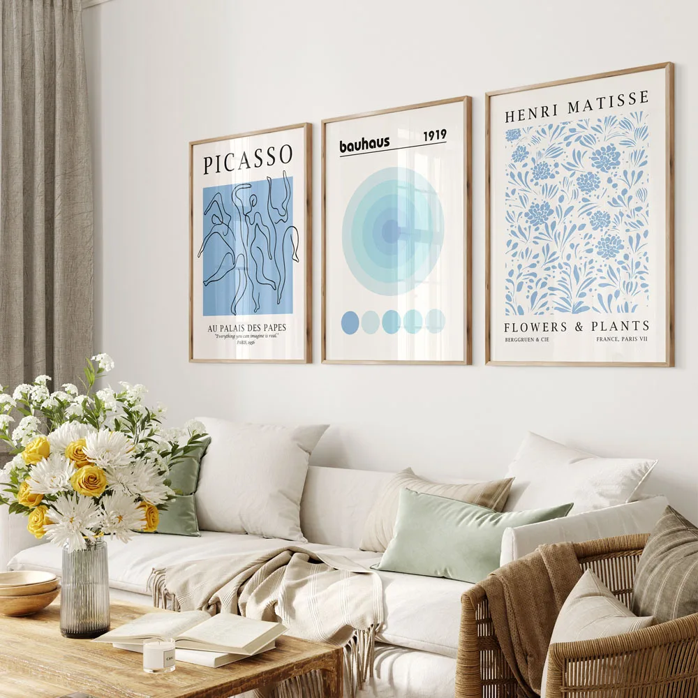 Blue Flower Market Henri Matisse Posters Prints Abstract Wall Art Gallery Canvas Painting Nordic Picture For Living Room Decor