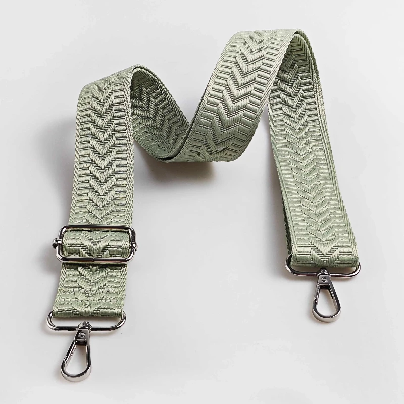 Wide Adjustable Handbag Purse Strap Replacement Crossbody Shoulder Strap Arrow Pattern Jacquarded   Strap