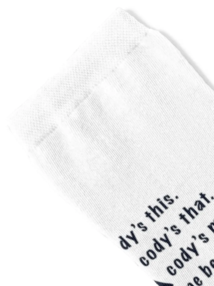 Cody’s me bro Socks winter designer brand Wholesale floor Luxury Woman Socks Men's