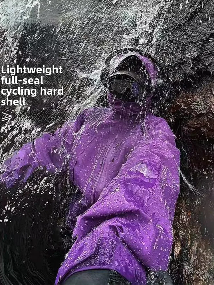 

Мужская водонепроницаемая куртка для походов, фиолетовая, утепленная, для активного отдыха, парная, для альпинизма, Yadien