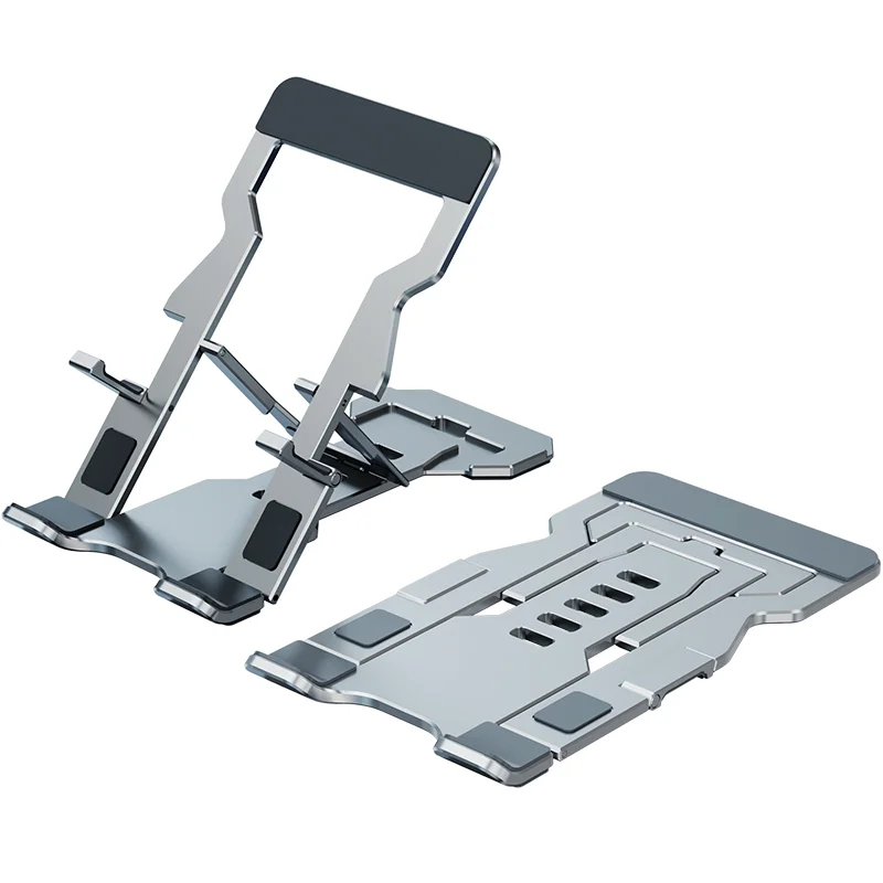 Aluminium Alloy Mobile Phone Tablet Dual-Purpose Stand Lazy Live Lift Folding Desktop Mobile Phone Tablet Cooling Stand Non-slip
