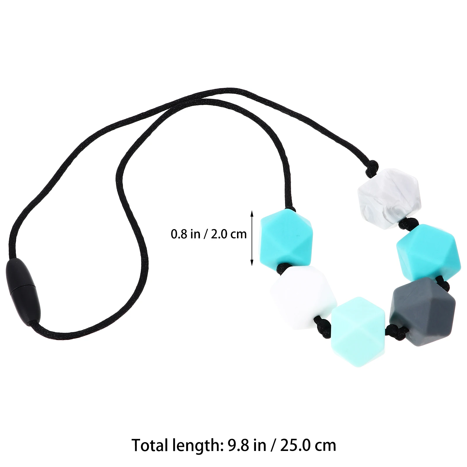 

Baby Teething Necklace Silicone Molar Toy Infant Teether Newborn Toddler Plaything Safe Food Grade Material Protect
