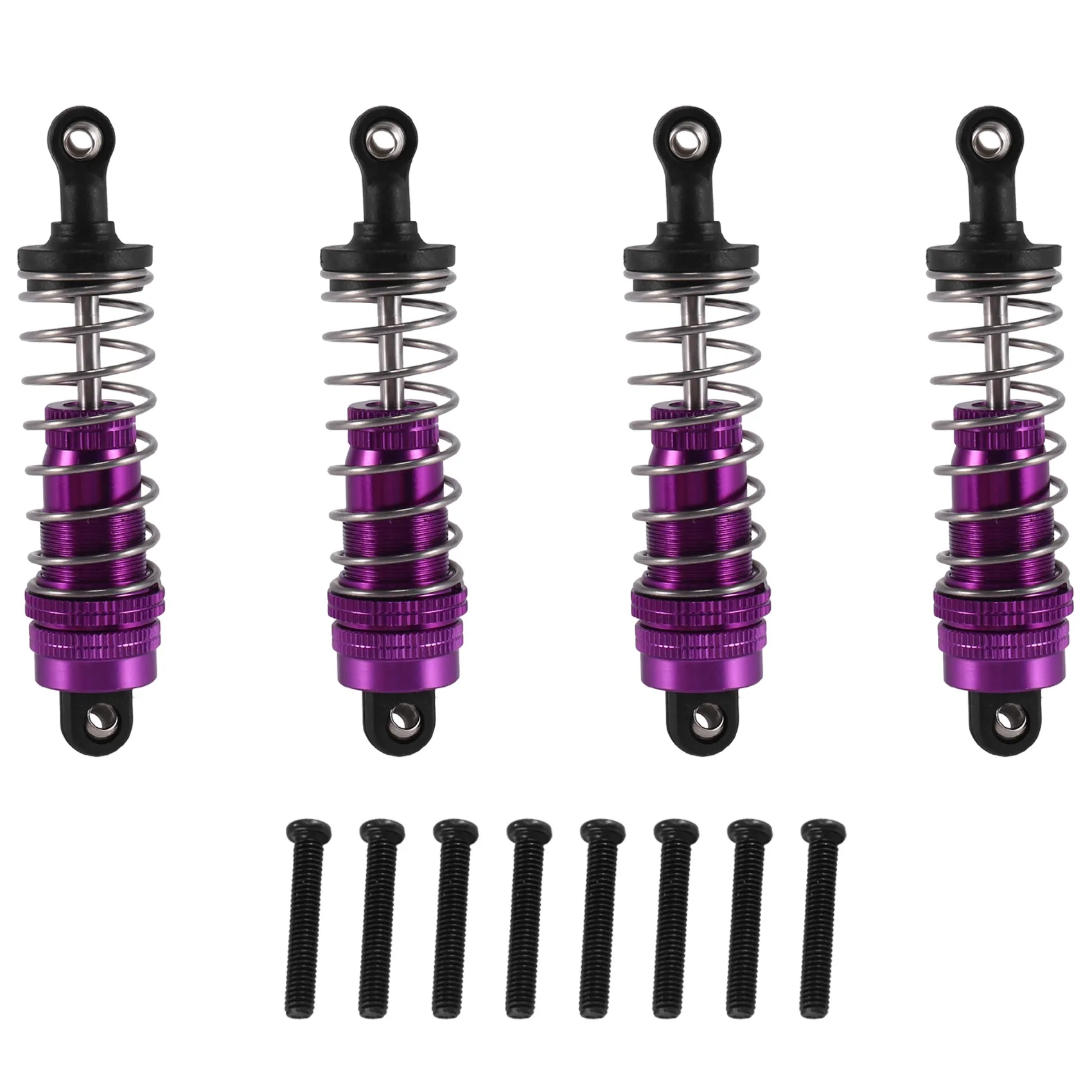 

ABJA-4Pcs Metal Shock Absorber Damper For Wltoys 124019 124018 144001 RC Car Spare Parts Upgrade Accessories