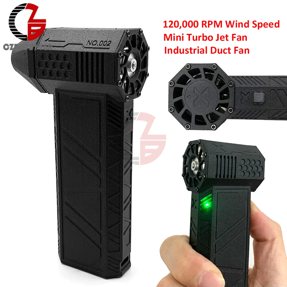 

Mini Turbo Violent Fan Brushless Motor Jet Fan Air Blower Turbo Fan Violent Blower 120,000 RPM Wind Speed industrial Duct Fan
