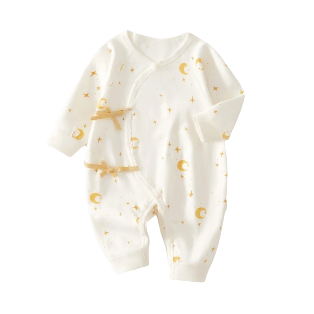 Toddler Wear Soft Baby Jumpsuit Cartoon Pattern Button Design Infant Romper Cute Printed Cotton Newborn Onesie Newborn Baby