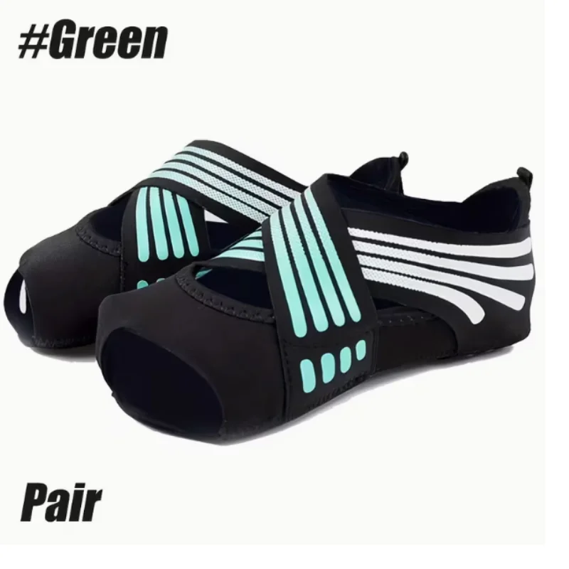 

Женские носки для пилатеса с поддержкой лодыжки, противоскользящим покрытием и ремешком, идеально подходят для пилатеса, балета и тренировок на пуантах.