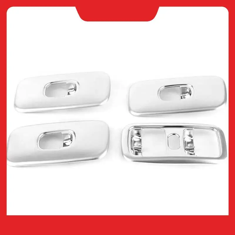 

4 шт., крышка переключателя подъема окна, декоративная накладка, детали, аксессуары, серебристый для Mercedes Benz G Class W463 G500 2007-2010