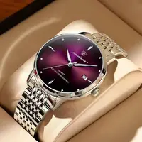Reloj de Hombre POEDAGAR, Moderno, Resistente al Agua, Luminoso, de Acero Inoxidable, con Fecha, Clásico, de Cuarzo, para Hombre