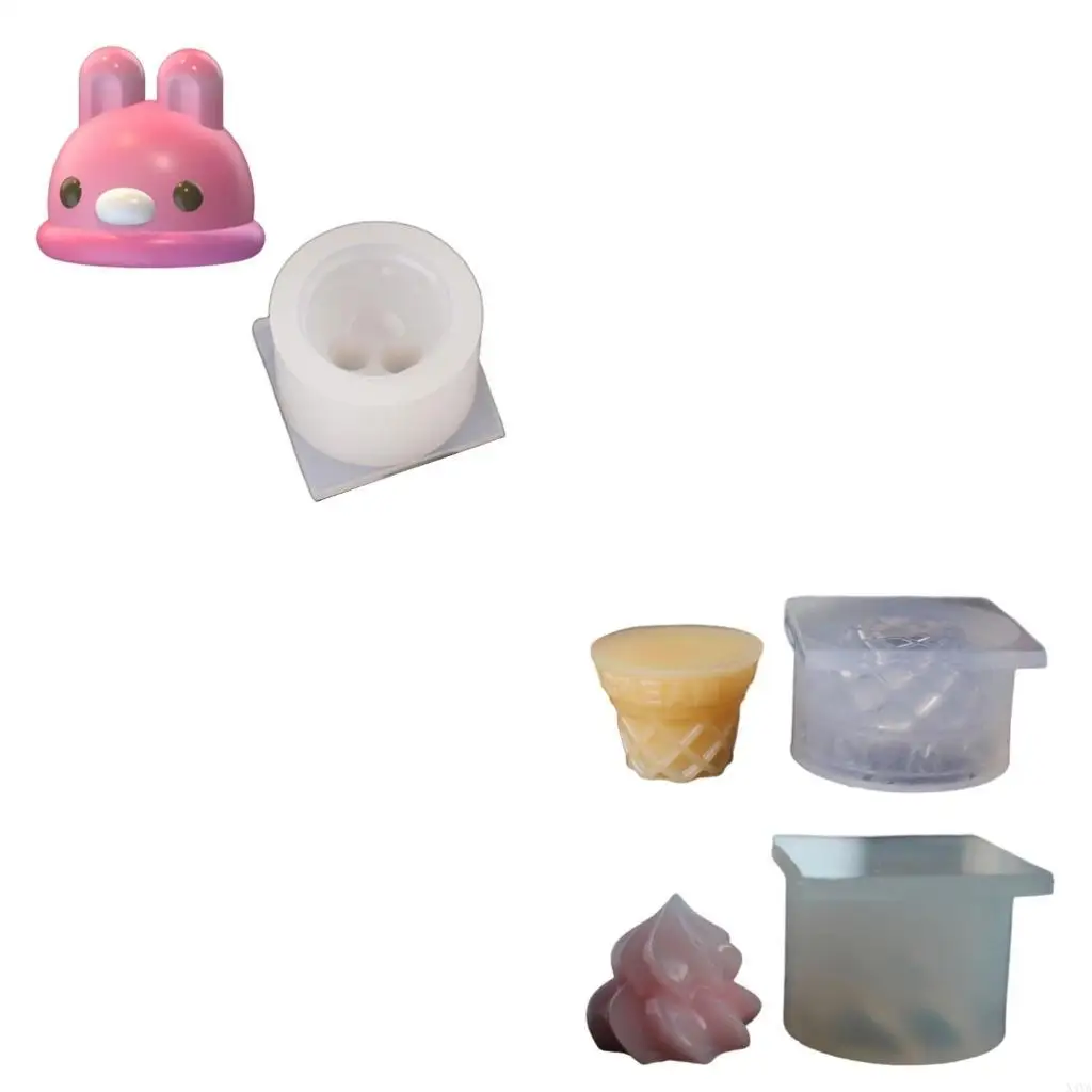 

X4YA Rabbit Head Silicone Mold Baking Fondant Mold Chocolate Cake Decorating Tool