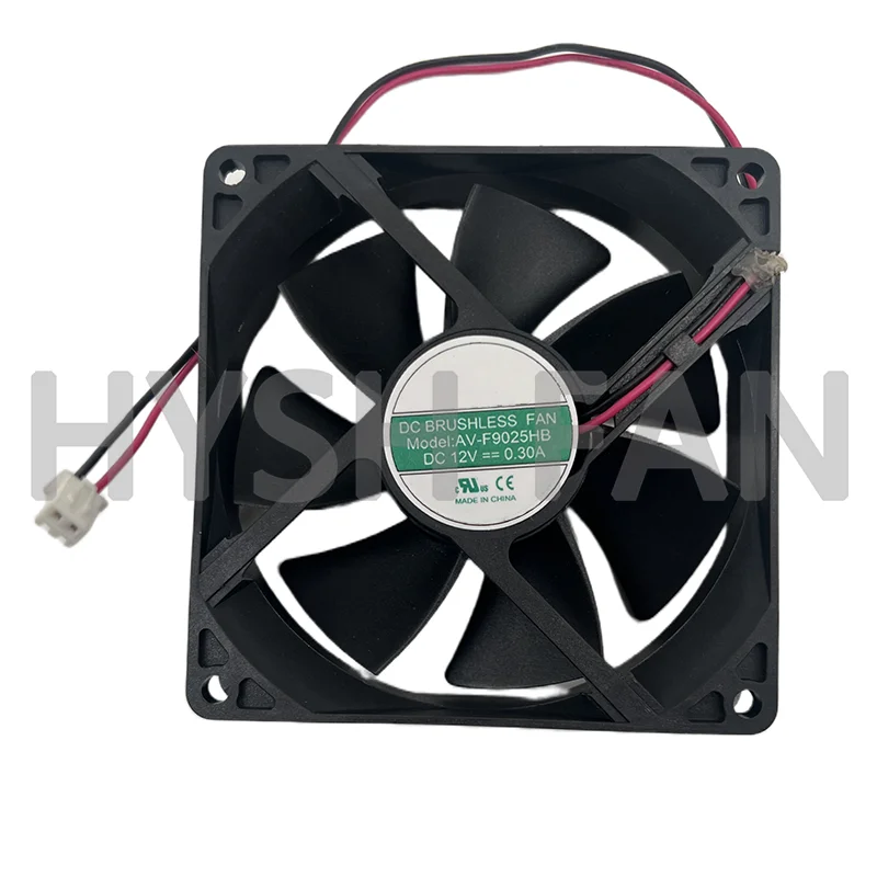 Ventilador de refrigeración AV-F9025HB DC, 12V, 0.30A, 0.43A, 9CM, 9025