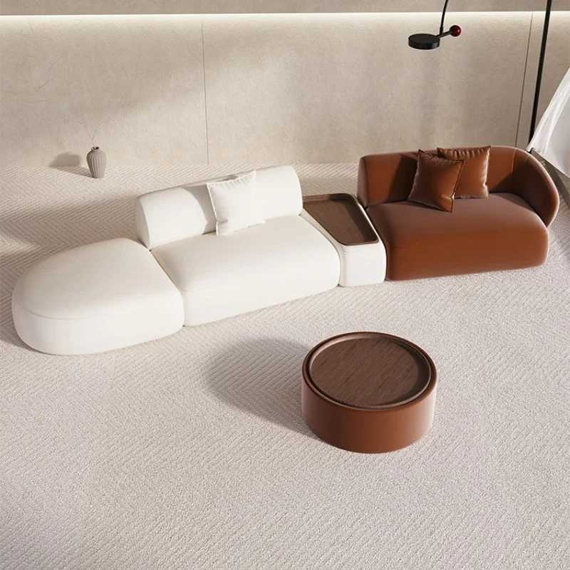 Special-shaped sofa small apartment light luxury modern beauty salon office rest area reception creative sofa