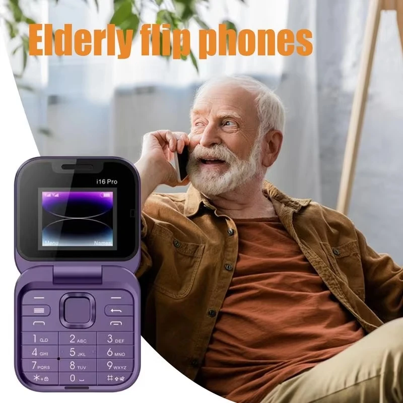 2024 nuovo Mini telefono cellulare pieghevole Radio FM Magic Voice Blacklist Speed Dial Vibration 2 SIM Card Small Flip Cell Phone