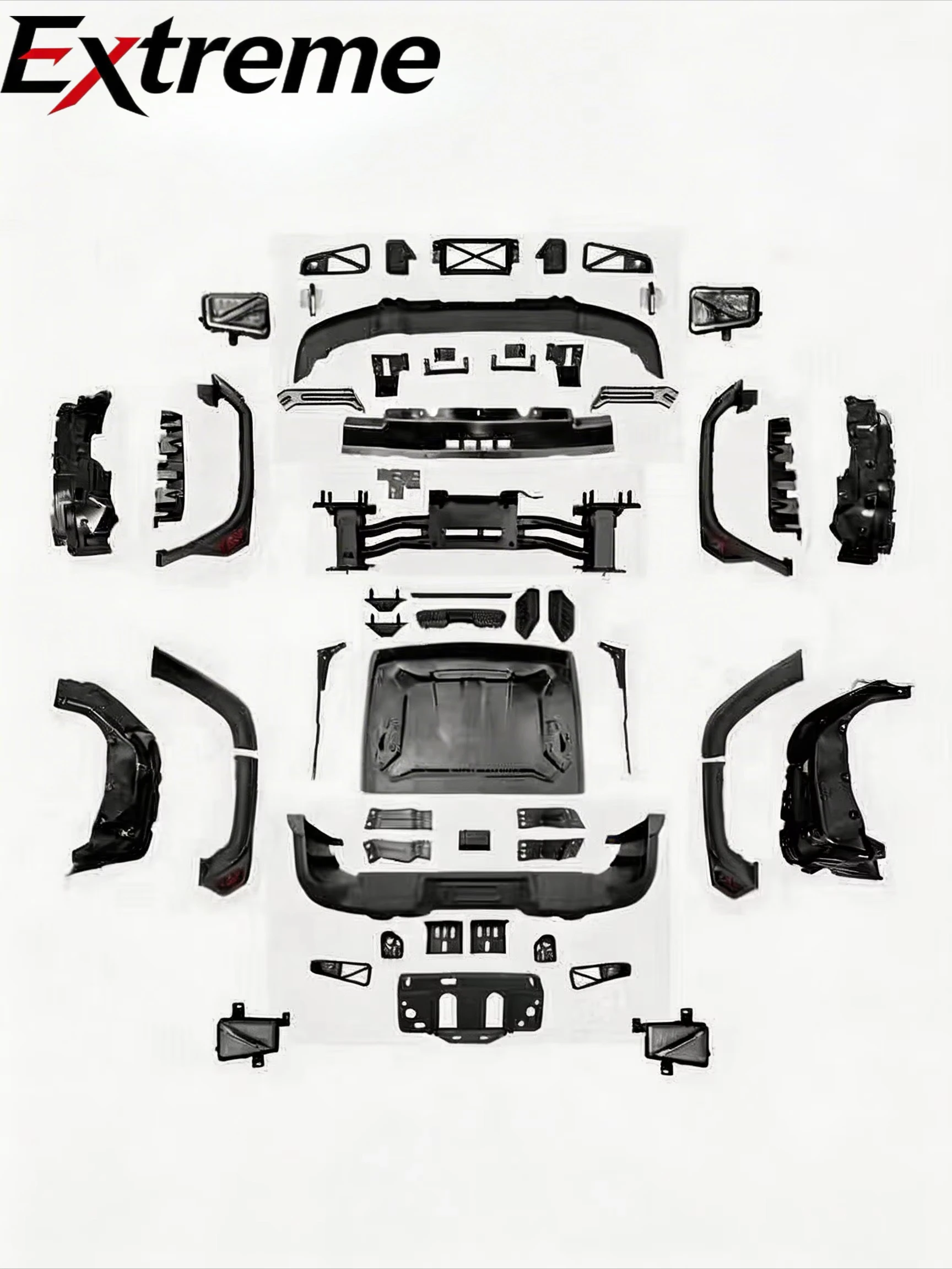 Topfire Dark Knight Body Kit for Tank 300 Front Bumper Grille Hood Fender Flare Off-Road 4x4 Accessories
