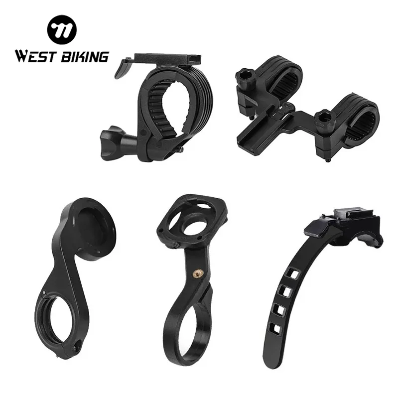 WEST BIKING Hot Sale Bicycle Light Bracket Odometer Computer Mount Bracket Smart Sensor MTB Bike Lamp Stand Cycling Accessories