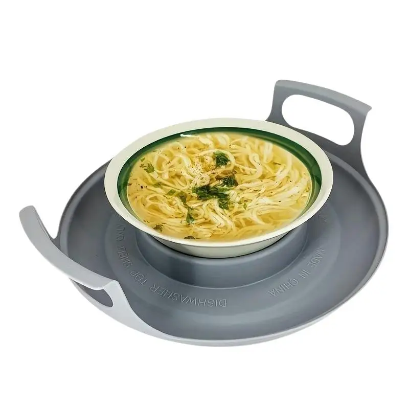 New Anti-deformed Microwave Plate Tray Home Cooking Supplies PP Microwave Plates Holder For Bowls, Easy to Clean Steam Holder