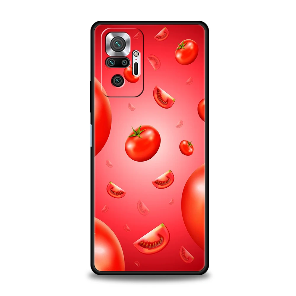 Fruits Tomatoes Pattern Phone Case Cover for Redmi Note 12 11 10 Pro Plus 8 8T 9 K50 K40 Gaming 9A 9C 9T Pro Plus Shell Soft Bag