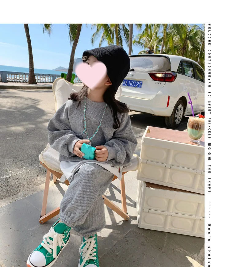 2026 Frühling Kinderkleidung Rundhals-Langarm-Pullover für Jungen und Mädchen Trendige Baby-Mode Kinderbekleidung 2-teilig – Detail 34