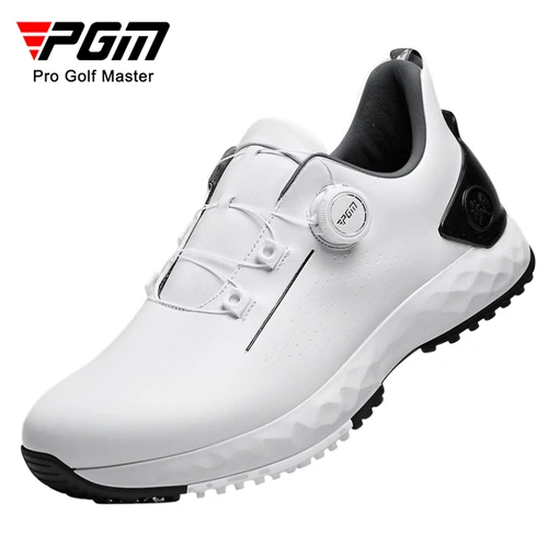 PGM-zapatos de Golf para hombre, zapatillas cómodas con amortiguación, encaje, impermeables y antideslizantes, aumento de altura XZ408