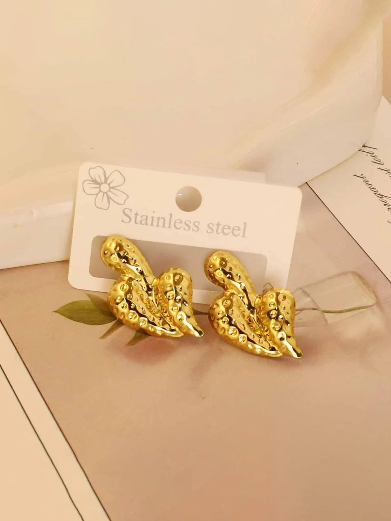 أقراط نسائية من الفولاذ المقاوم للصدأ، تصميم قطرة الماء غير المتماثلة، مجوهرات ذات طراز عادي لجميع المواسم، ملحقات عصرية #3