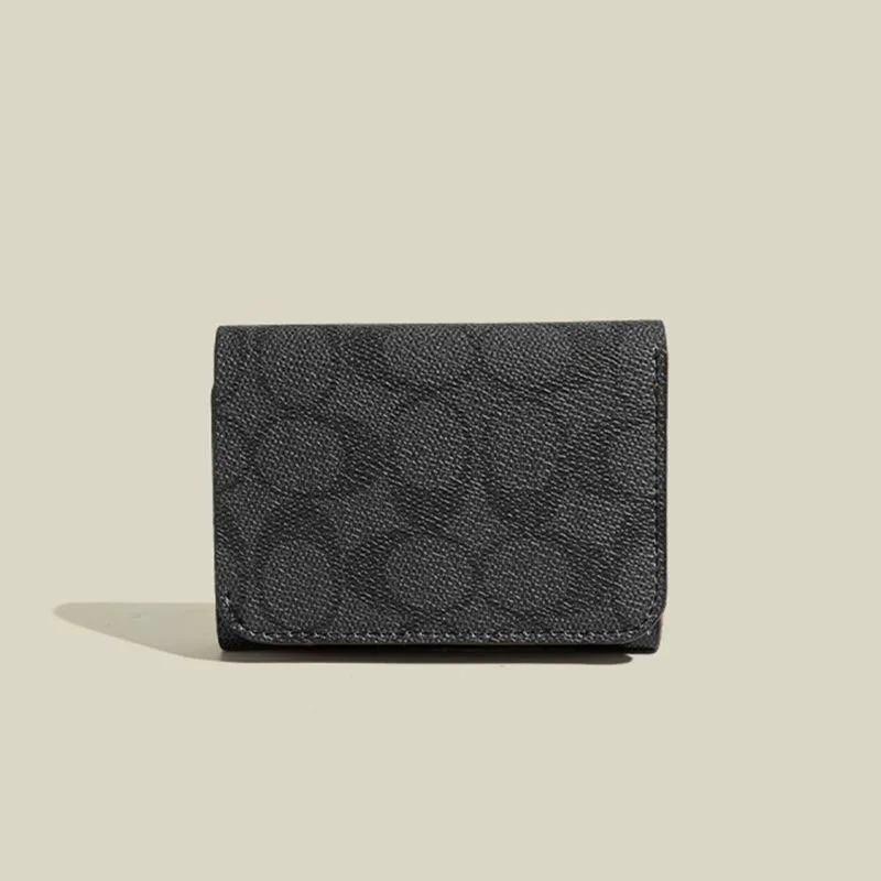 Fashionable High-End PU Leather Buckle Coin Wallet - Three Fold Short Wallet for Men And Women Quality And Style Combined