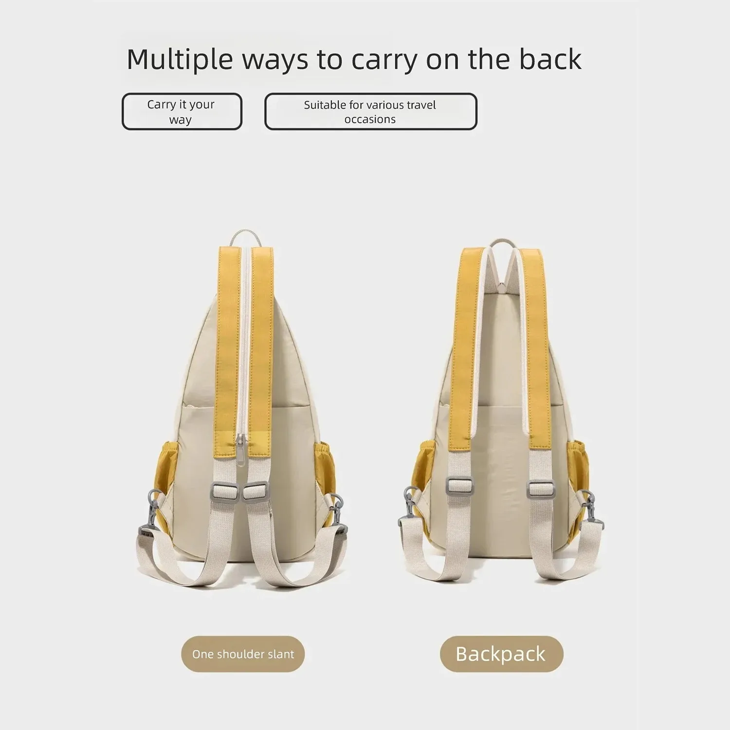 EPOL Women's Chest Bag Ultra-Light Large Capacity Outdoor Phone Bags 2026 Hiking Multi-Function Small Travel Backpacks 3068-20