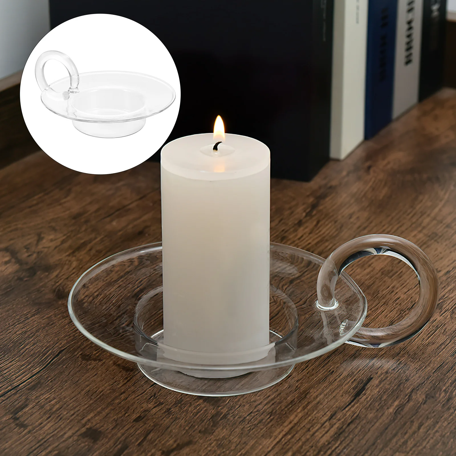 

Glass Candlestick Craft Rustic Holders Vintage Tea Light Table Centerpieces Decorative