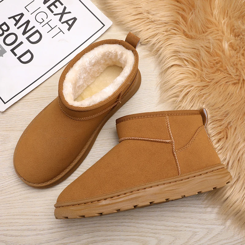 

Classic Snow Boots Man Large Size 39-47 Comfort Plush Warm Winter Boots for Men Platform Non-slip Men's Ankle Boots botas hombre